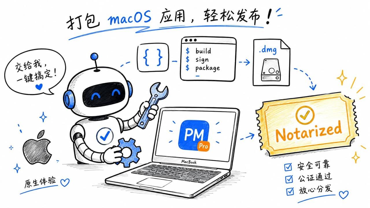 把 VSCodium 打包成 PM Pro：内置 Codex、中文默认配置和 macOS 正式分发